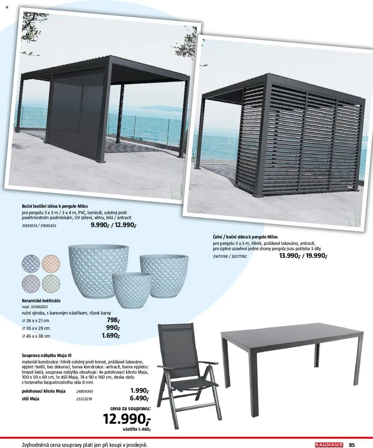 Bauhaus katalog Zahradní nábytek - strana 85- platný od 01.04.2025