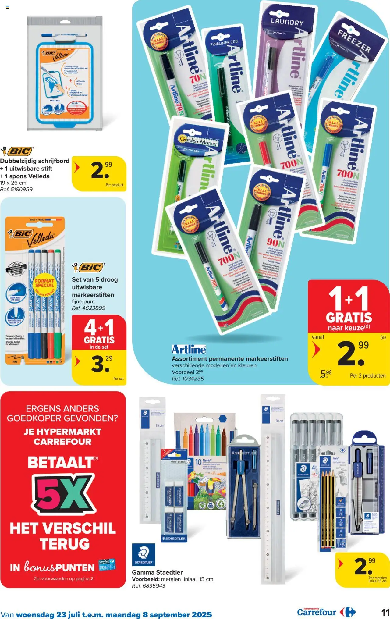 Carrefour - Hypermarkten Back to School - pagina 11- geldig vanaf 23/07/2025