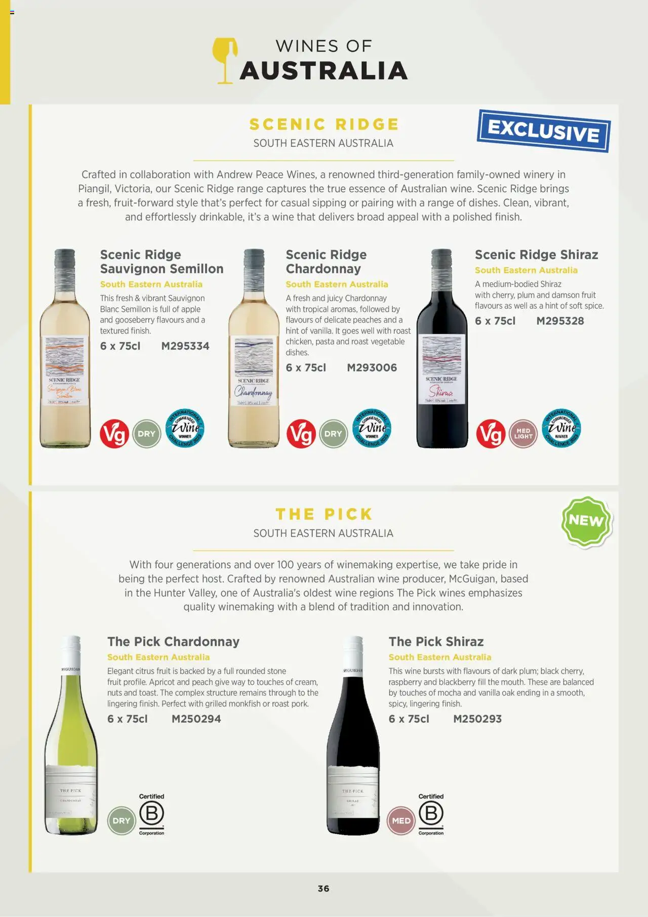 Booker Wholesale - Wine List 2025 - page 36- valid from 07/07/2025