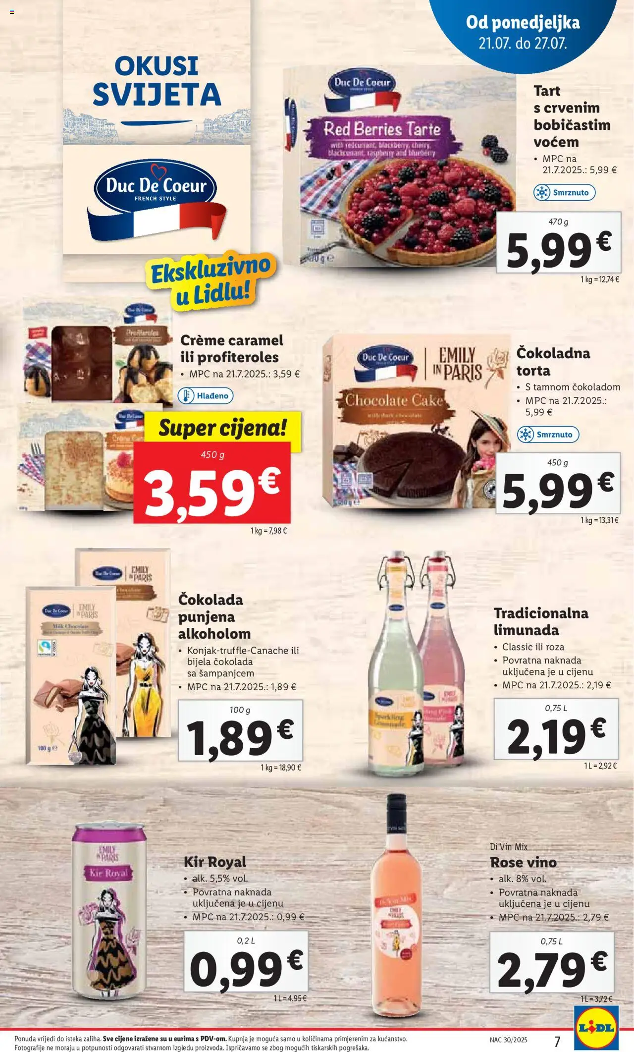 Katalog Lidl - stranica 7- važeći od 21.07.2025