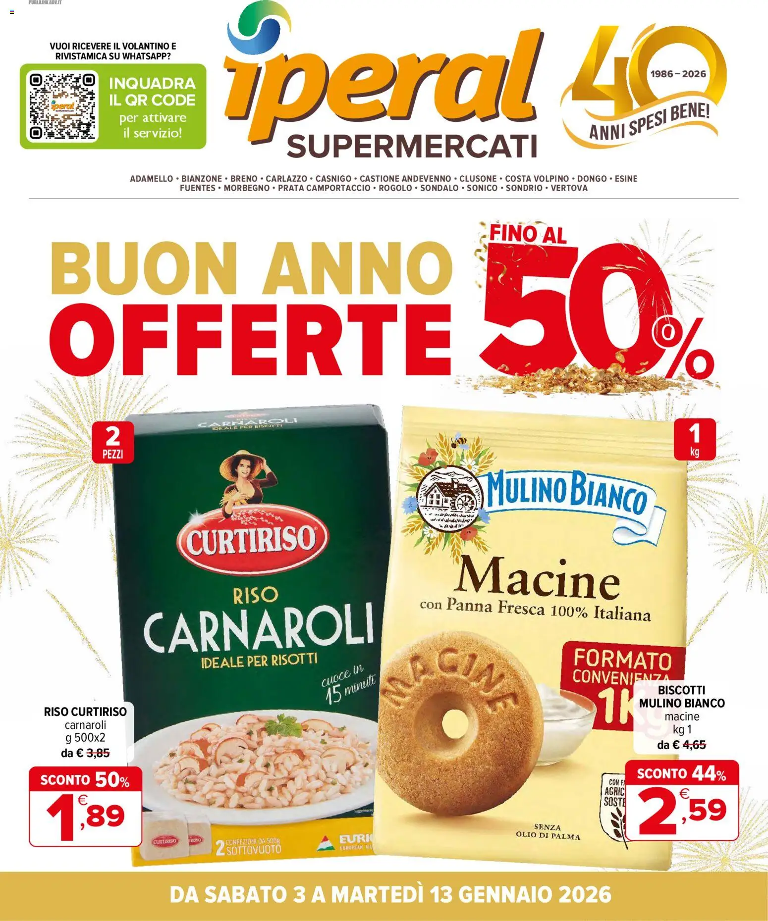 Volantino Iperal	 - pagina 1 - valido dal 03/01/2026