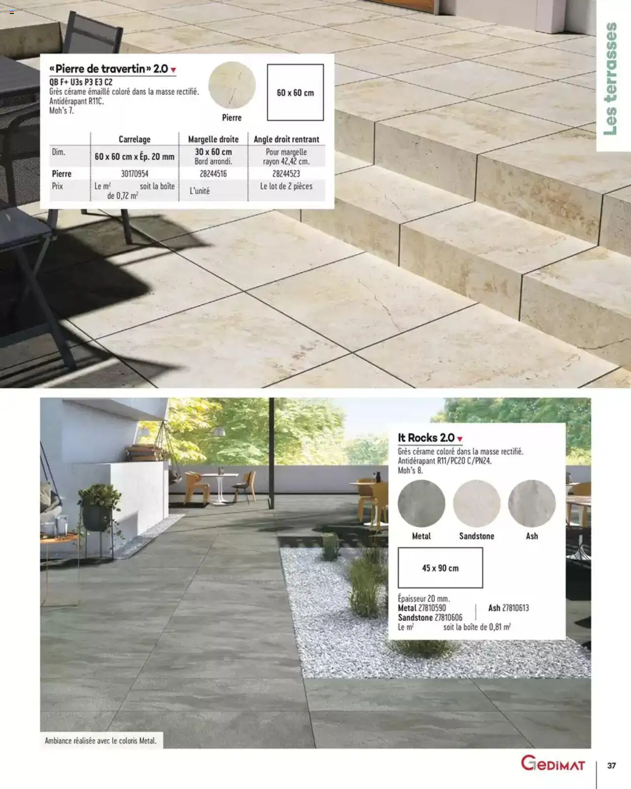 Gedimat Aménagements extérieurs - page 37 - valable à partir du 14/03/2025