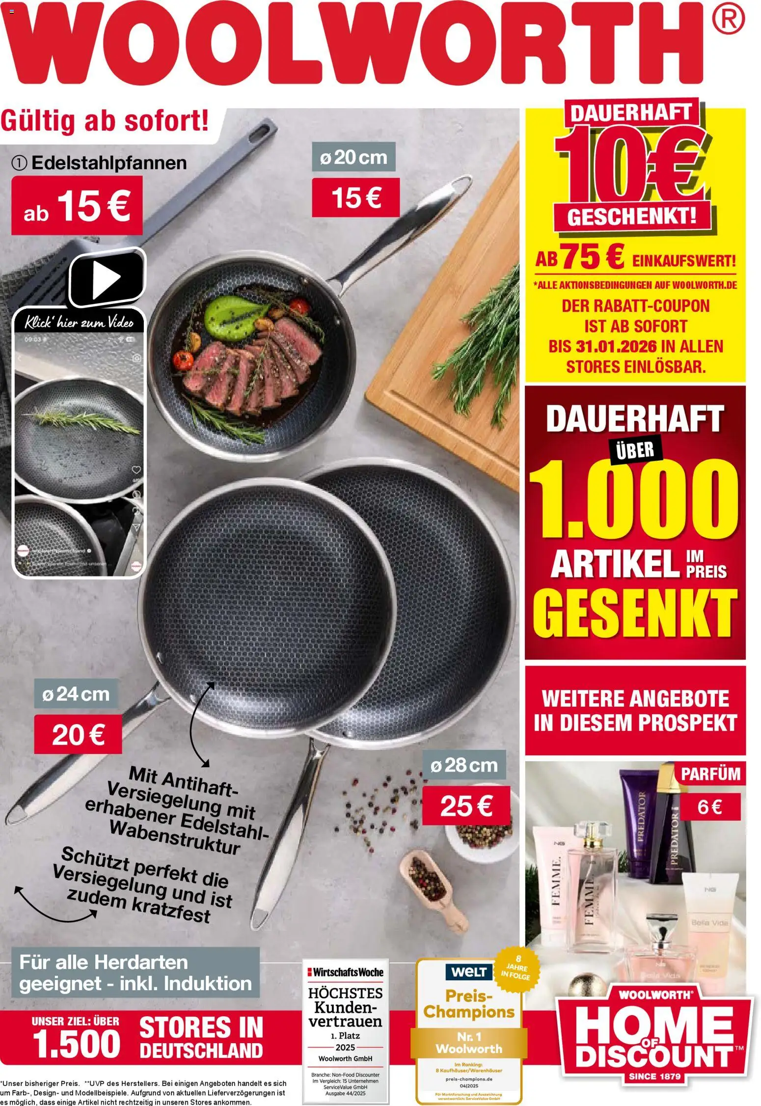 Woolworth Prospekt 	 - Seite 1 - gültig ab 12.12.2025