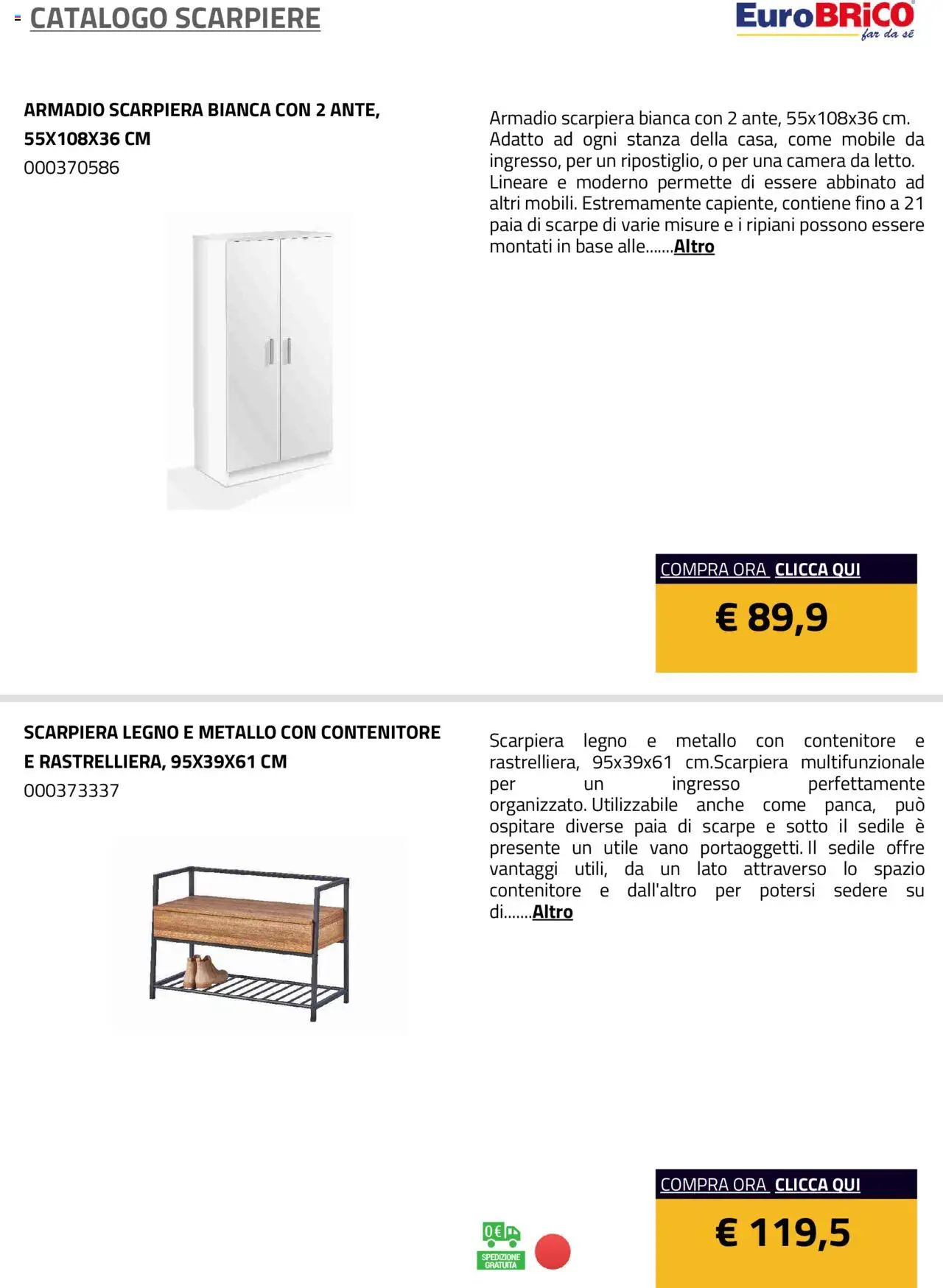 Eurobrico Scarpiere catalogo - pagina 22 - valido dal 23/07/2025