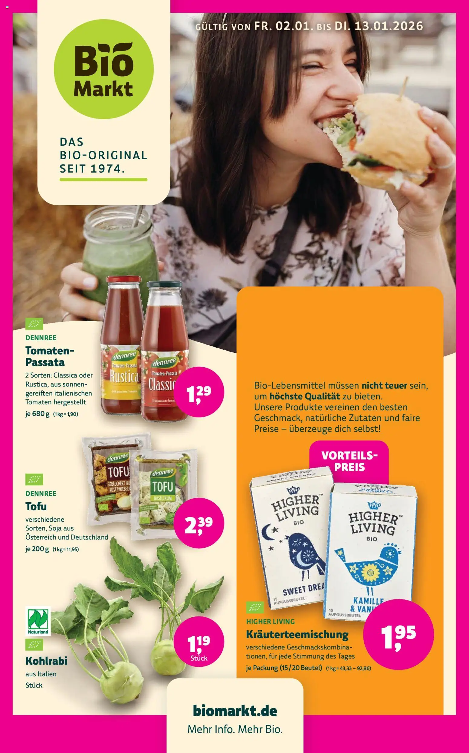 BioMarkt Prospekt - Seite 1 - gültig ab 02.01.2026