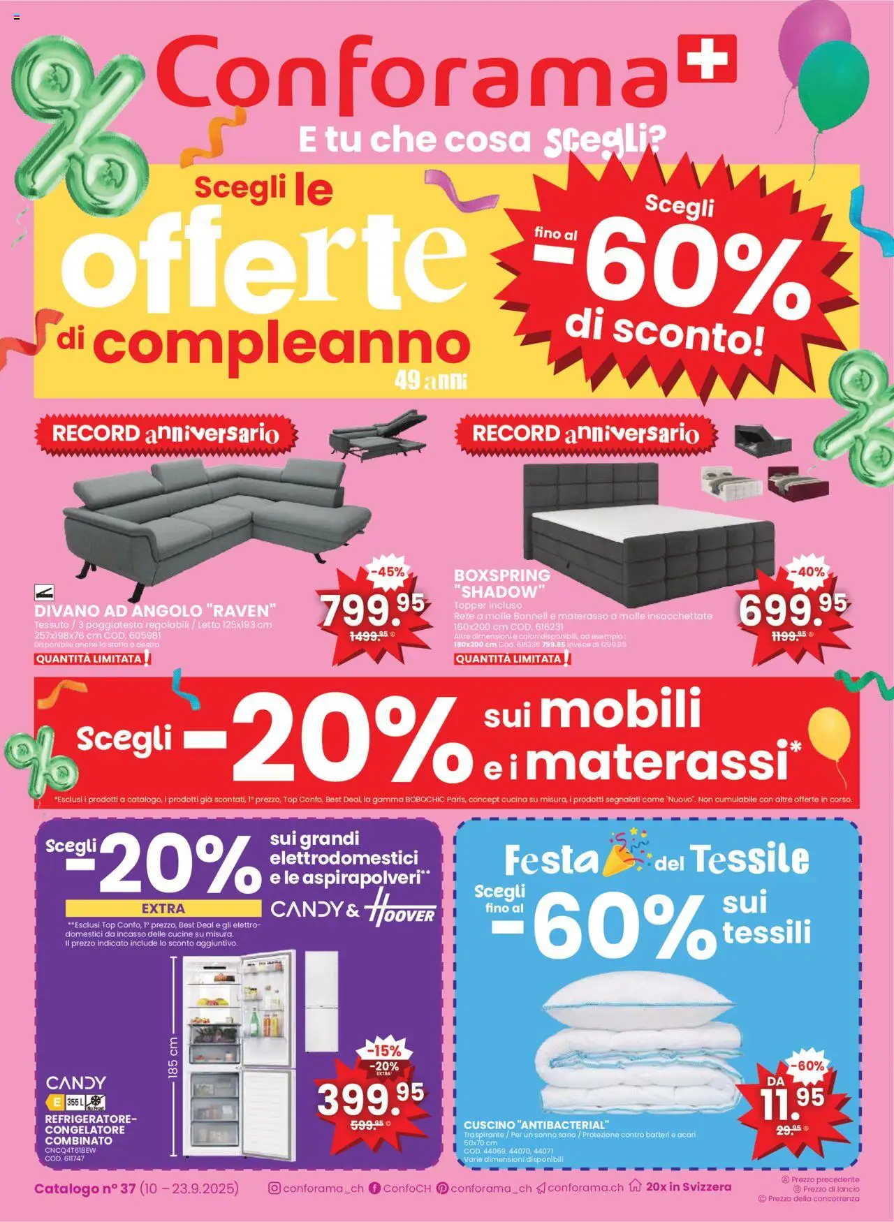 Conforama Aktionen IT - Seite 1- gültig ab 10.09.2025