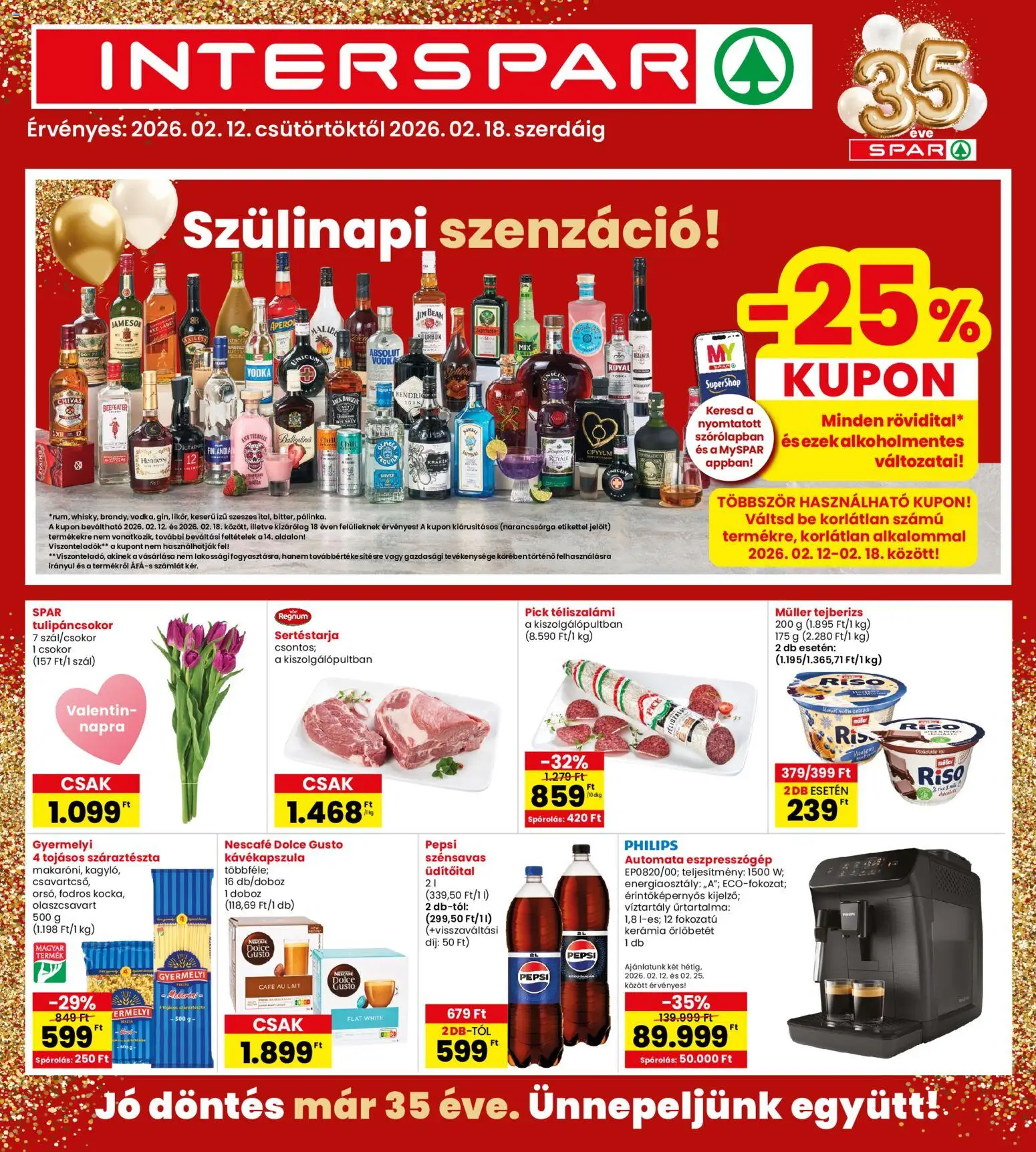 Interspar Akciós újság - 1oldal - érvényes 2026.02.12.-tól