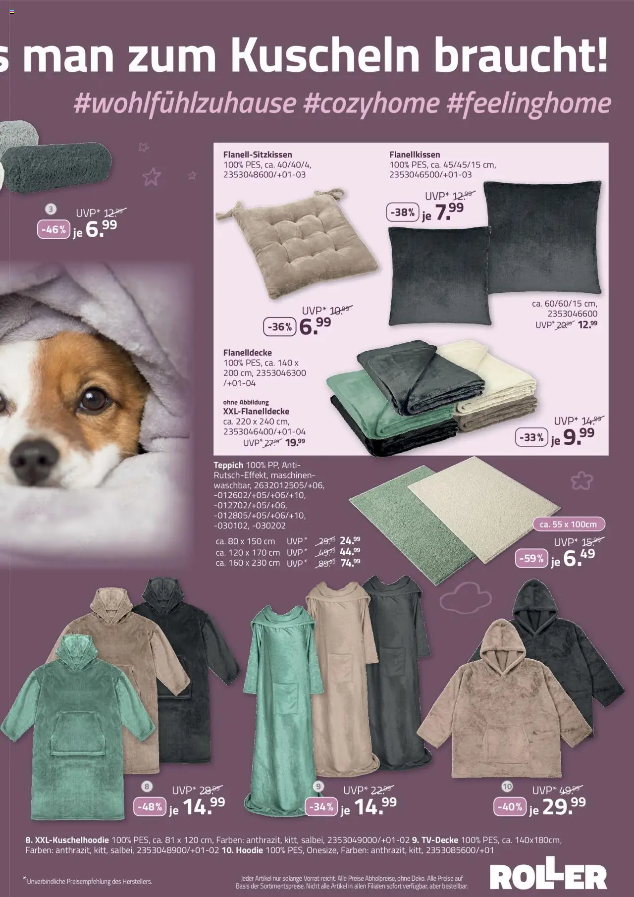 Roller  Textilienmagazin 2025 - Seite 3 - gültig ab 05.10.2025