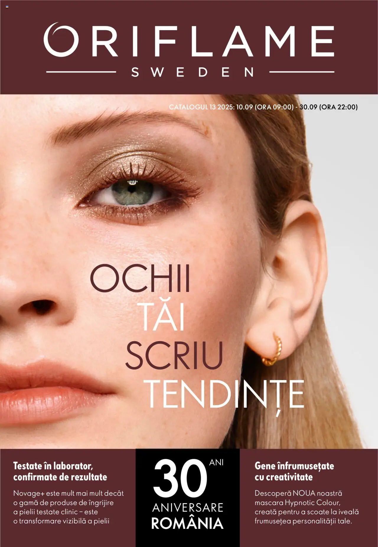 Oriflame catalog 13 2025 - pagina 1- valabil de la 10.09.2025