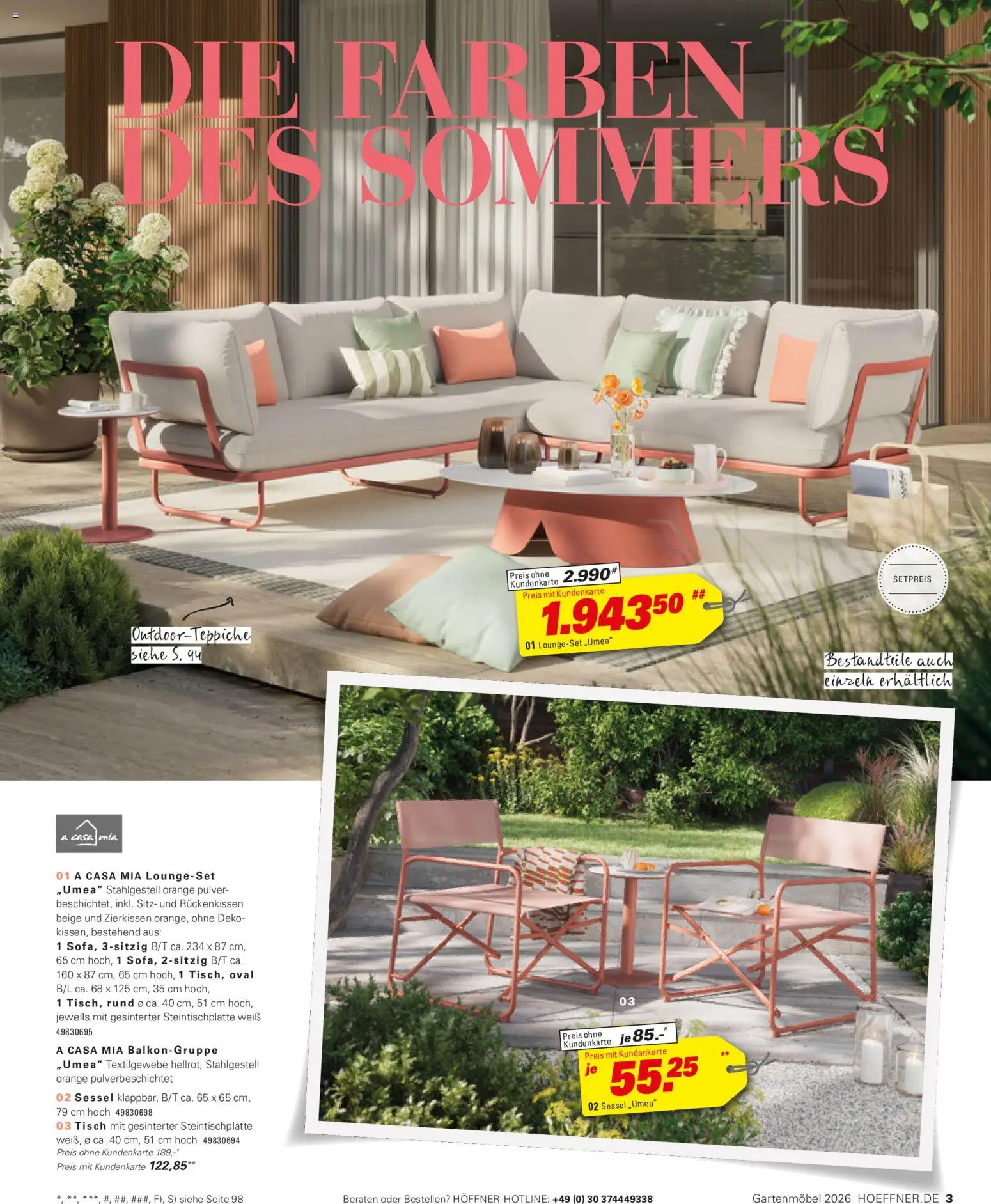 Höffner Prospekt Gartenmöbel - Seite 3 - gültig ab 27.03.2026