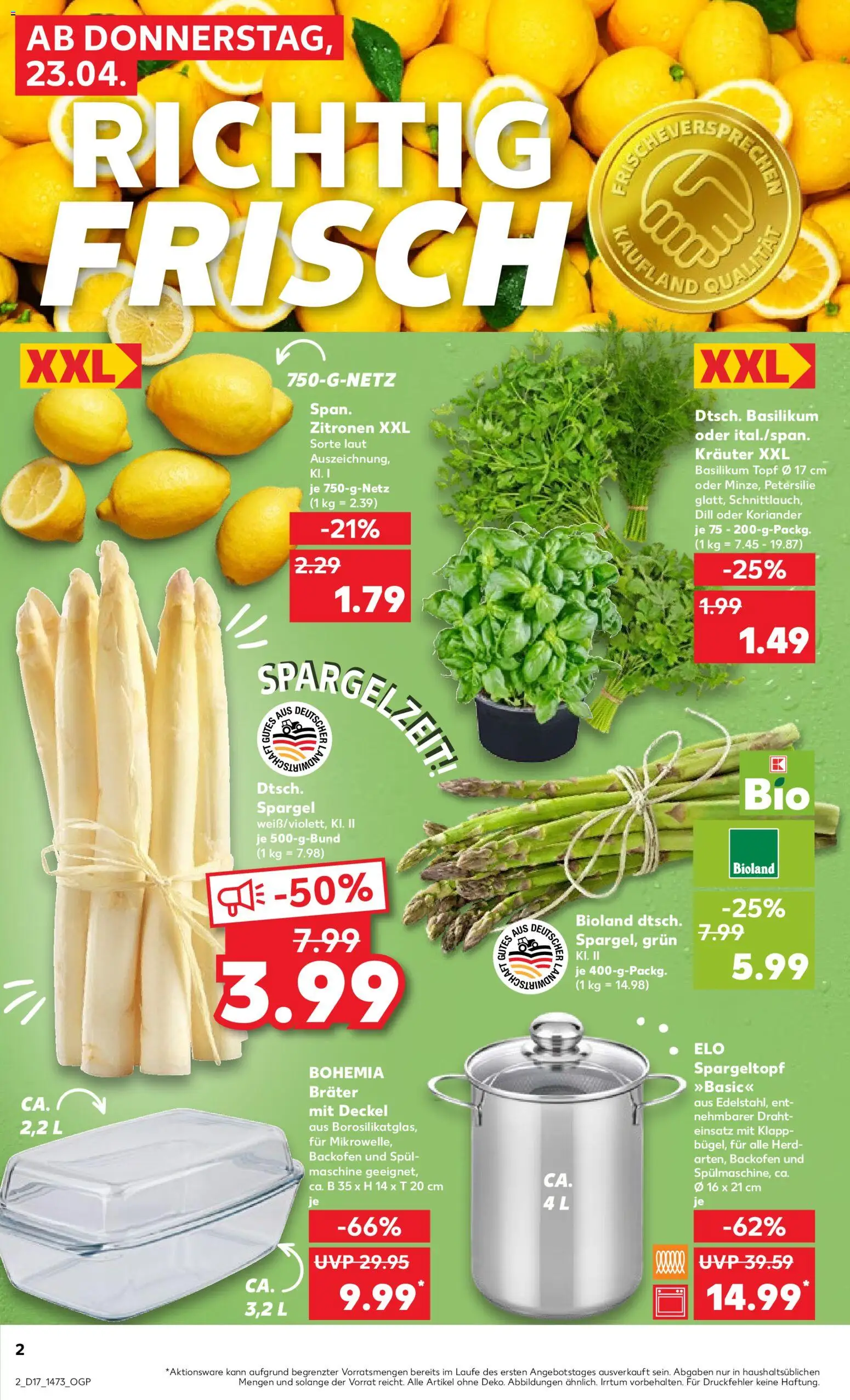 Kaufland Prospekt - Seite 2 - gültig ab 23.04.2026