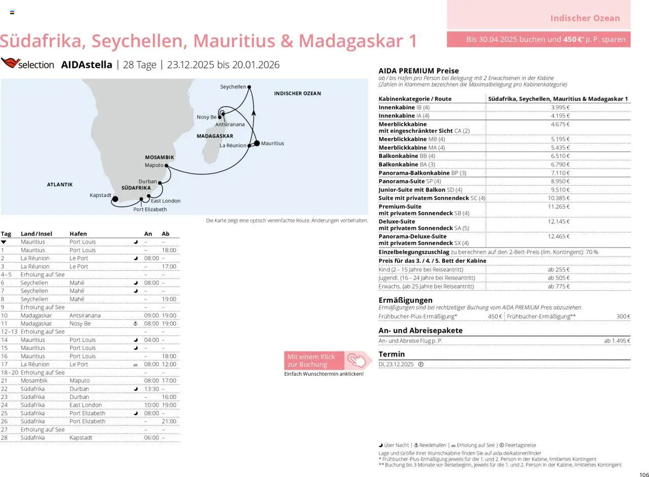 Aida Prospekt Winter 2025/26 - Seite 106 - gültig ab 01.10.2025