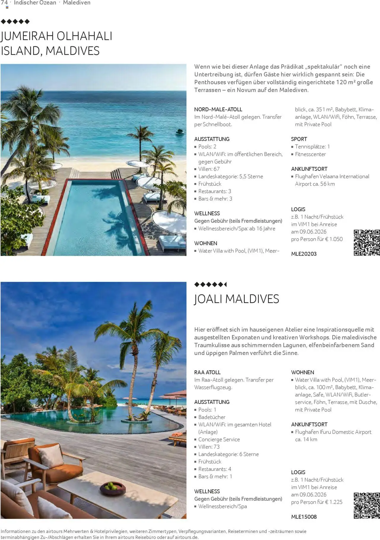 TUI airtours Katalog  Erstklassige Fernreisen 2025/26 - Seite 74 - gültig ab 01.11.2025