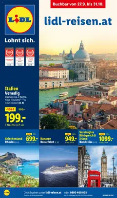 Vorschau Lidl Reisen gültig ab 27.09.2025
