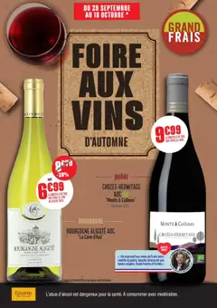 Aperçu Grand Frais catalogue foire aux vins Automne valable à partir du 29/09/2025