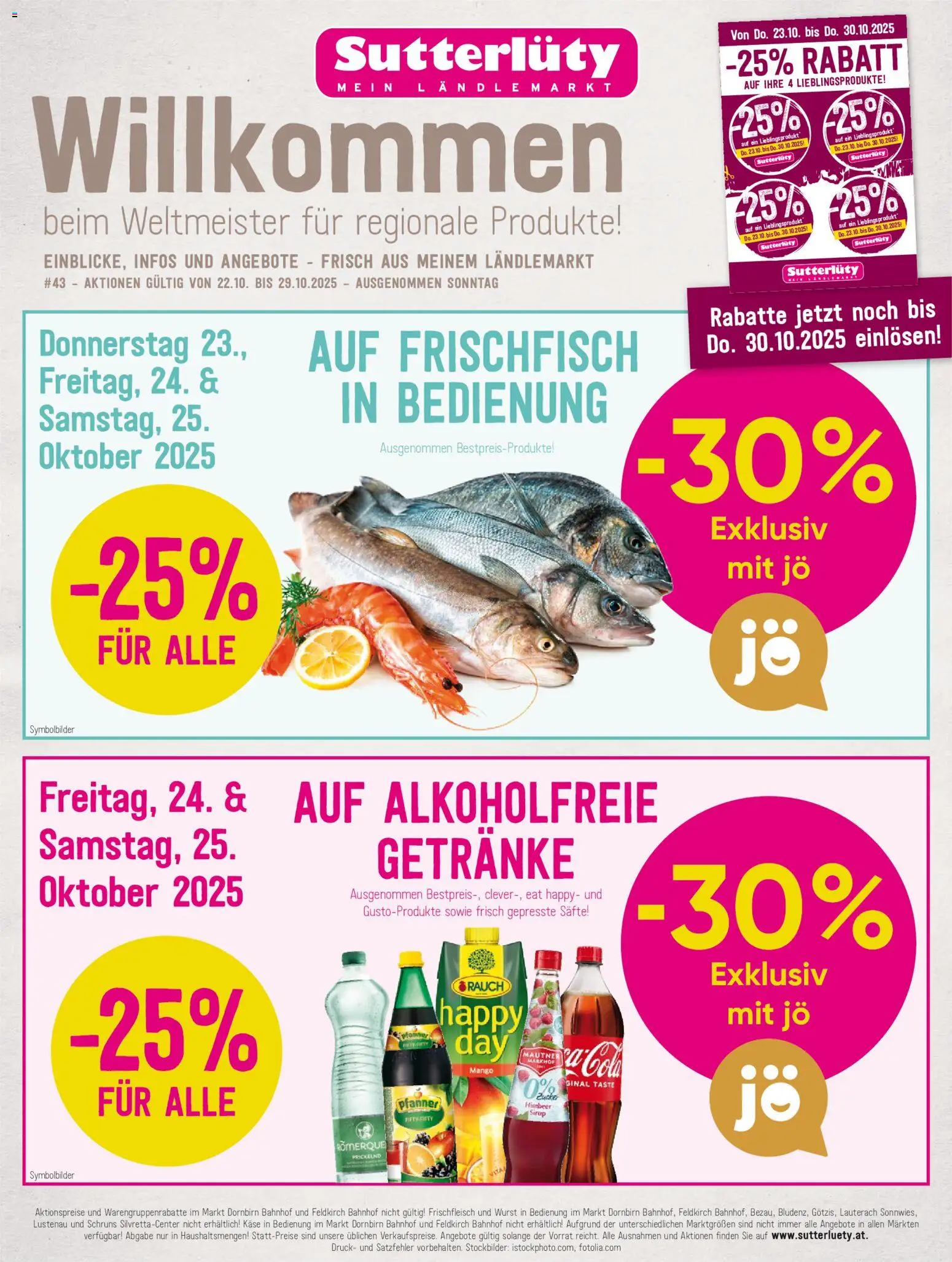 Sutterlüty Flugblatt - Seite 1- gültig ab 22.10.2025