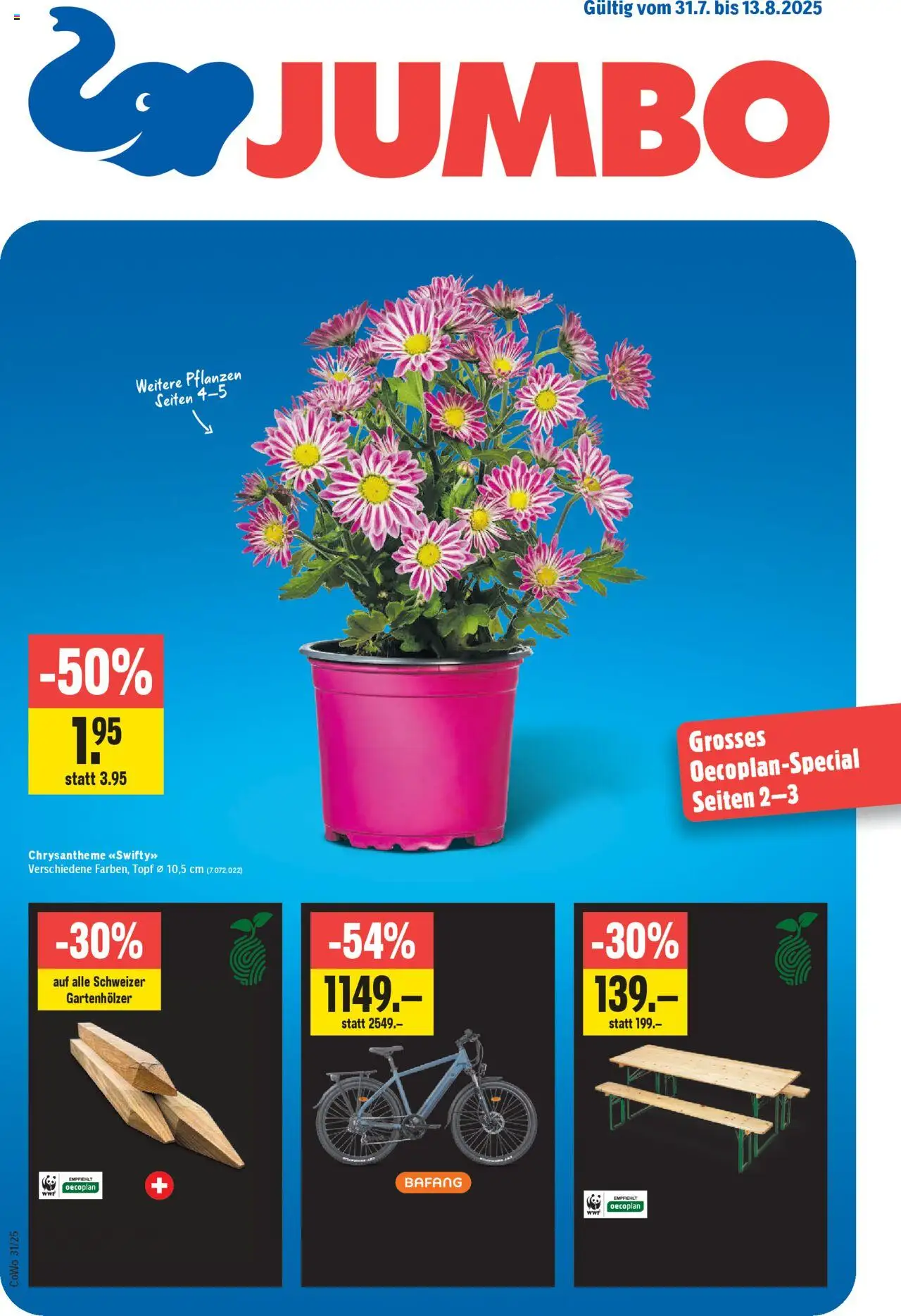 Jumbo Aktionen - Seite 1- gültig ab 31.07.2025