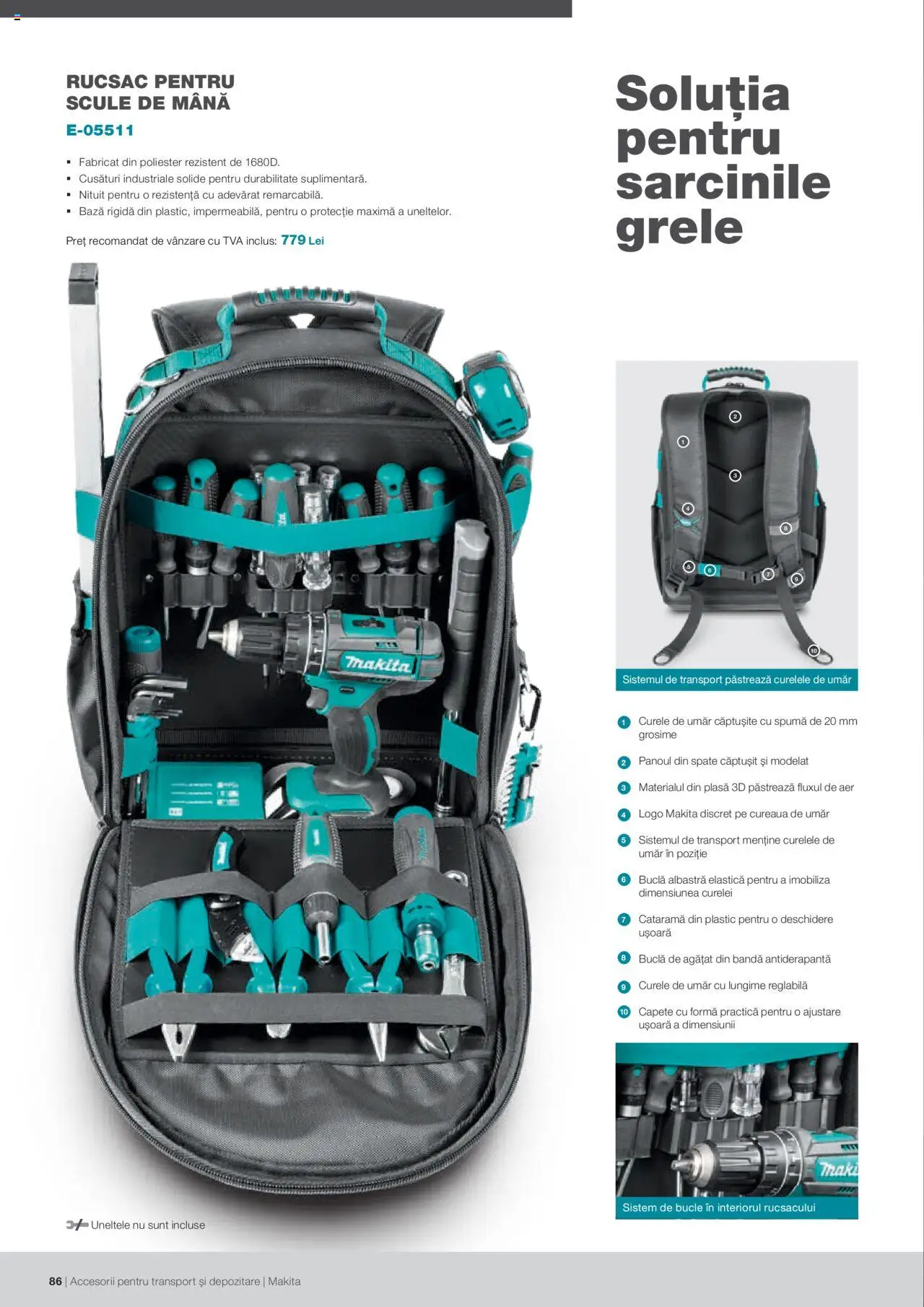 Makita catalog - Accesorii pentru transport si depozitare   - pagina 86- valabil de la 06.09.2021