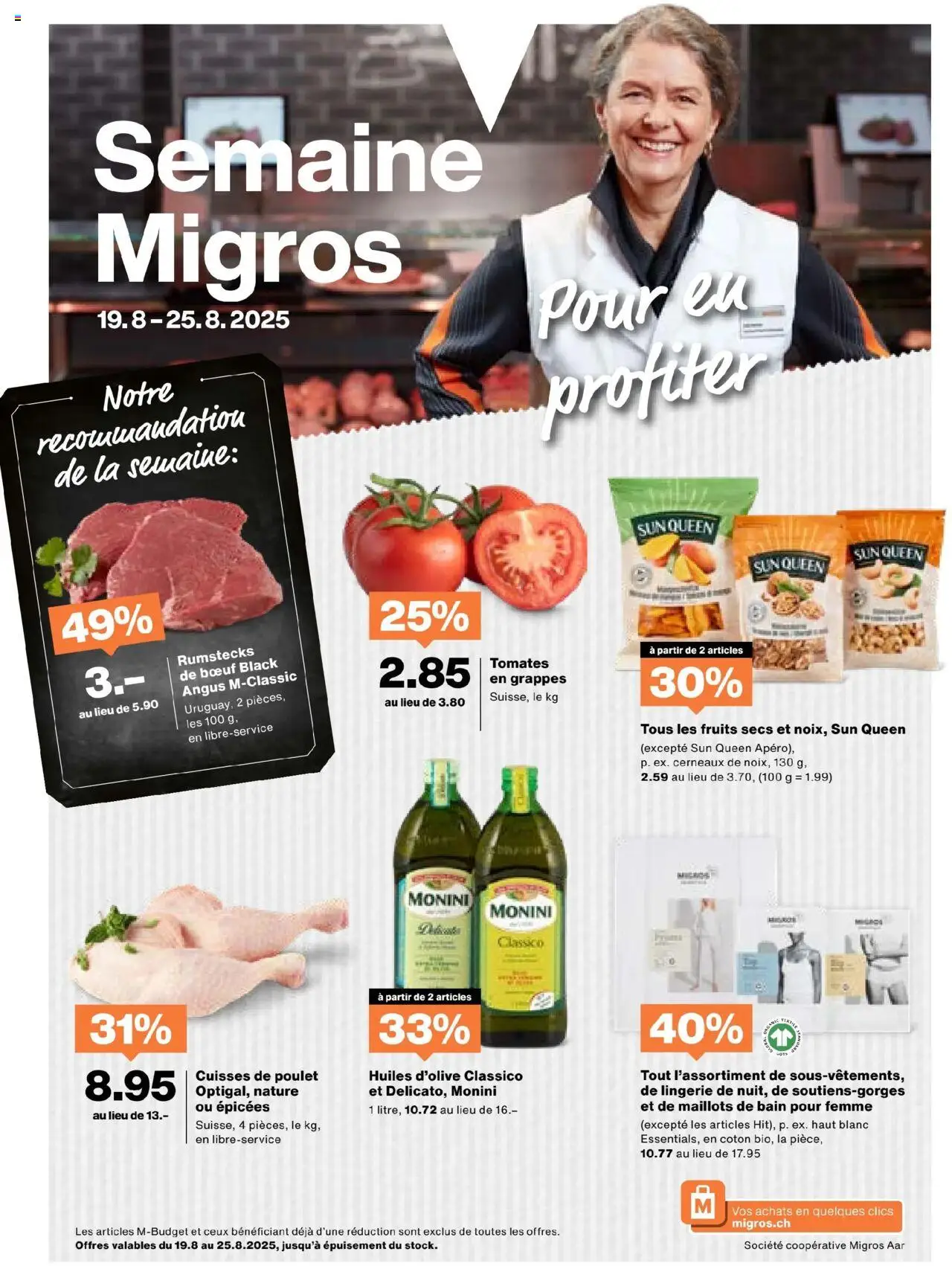 Migros Aktionen FR - Seite 1- gültig ab 19.08.2025