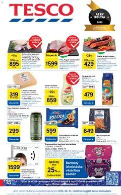 Előnézet Tesco Hipermarket - Akciós újság  érvényes 2025.08.21.-tól
