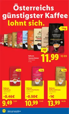 Vorschau Lidl - Österreichs günstigster Kaffee lohnt sich gültig ab 23.10.2025