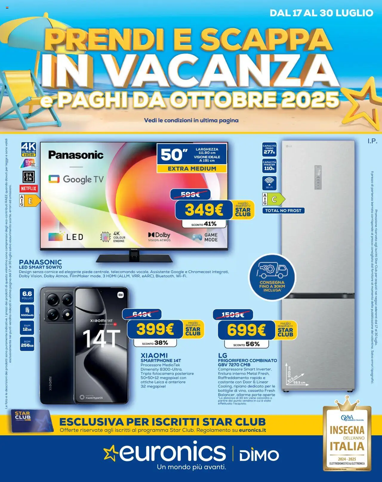 Volantino Euronics	 - pagina 1 - valido dal 17/07/2025
