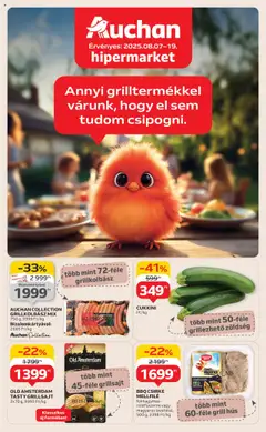 Előnézet Auchan Grill ajánlataink érvényes 2025.08.07.-tól