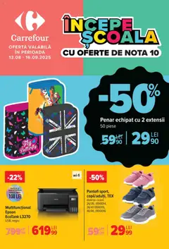 Carrefour catalog - Începe școala valabil de la 13.08.2025