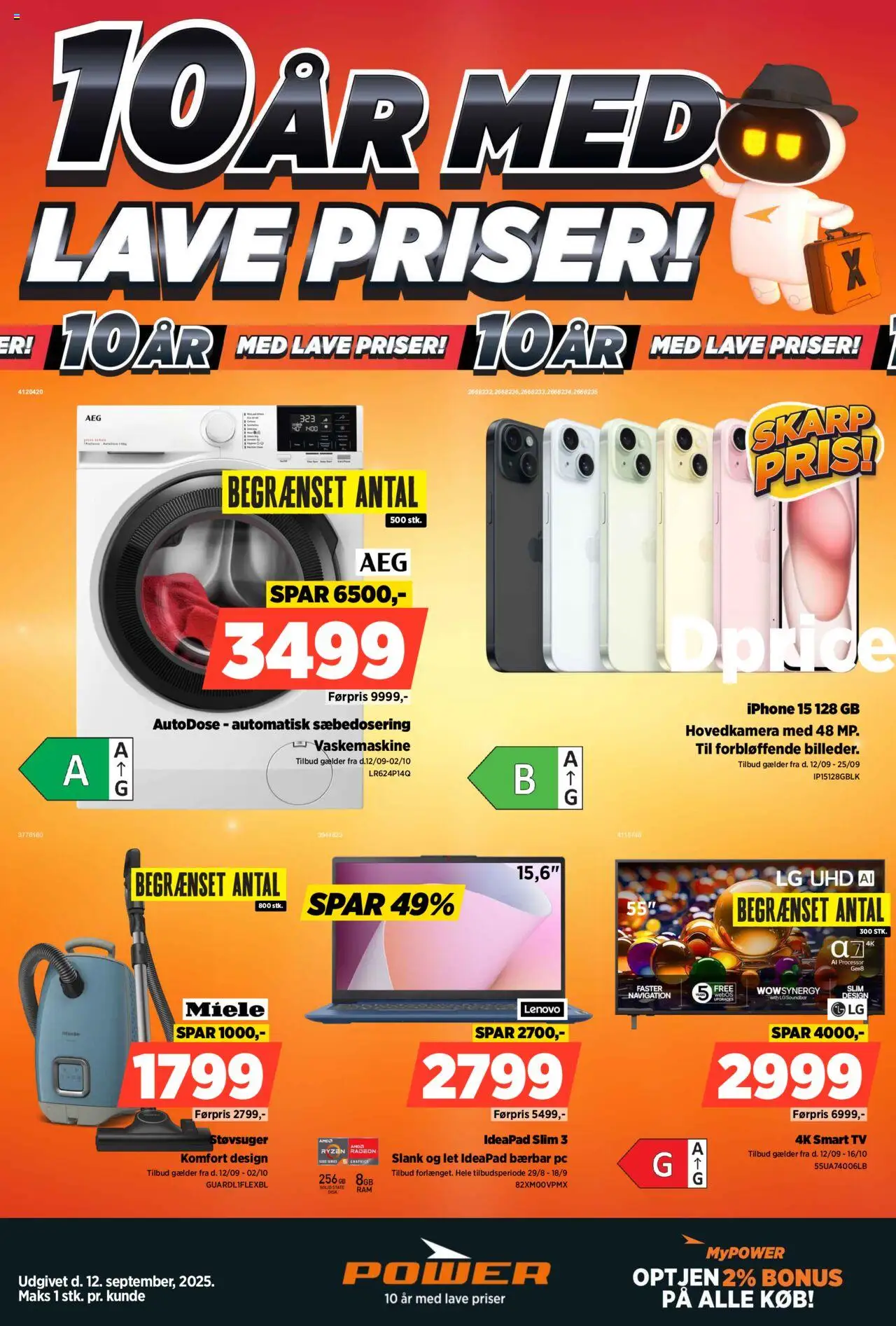 Power - Lave priser - side 1- gyldig fra 12/09/2025