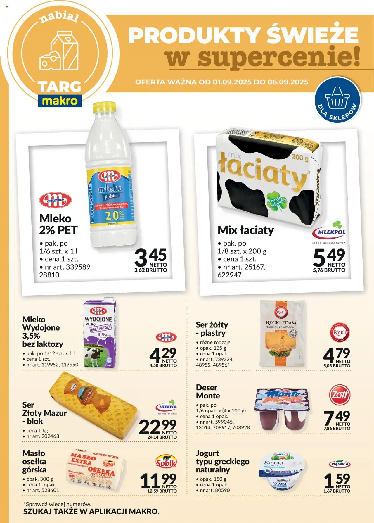 Makro Gazetka - Oferta świeża w super cenach - strona 1- ważny od 01.09.2025