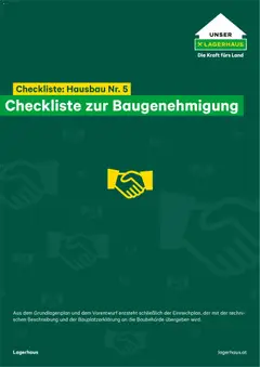 Vorschau Lagerhaus  Checkliste Zur Baugenehmigung gültig ab 12.11.2025