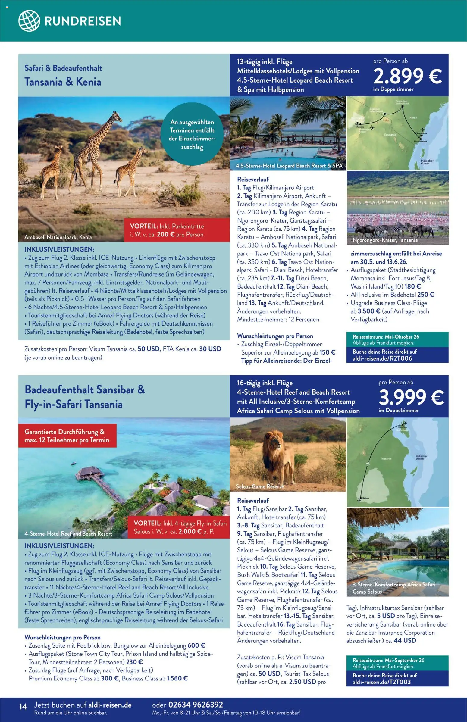 Aldi Reisen Prospekt 	 - Seite 14 - gültig ab 01.03.2026
