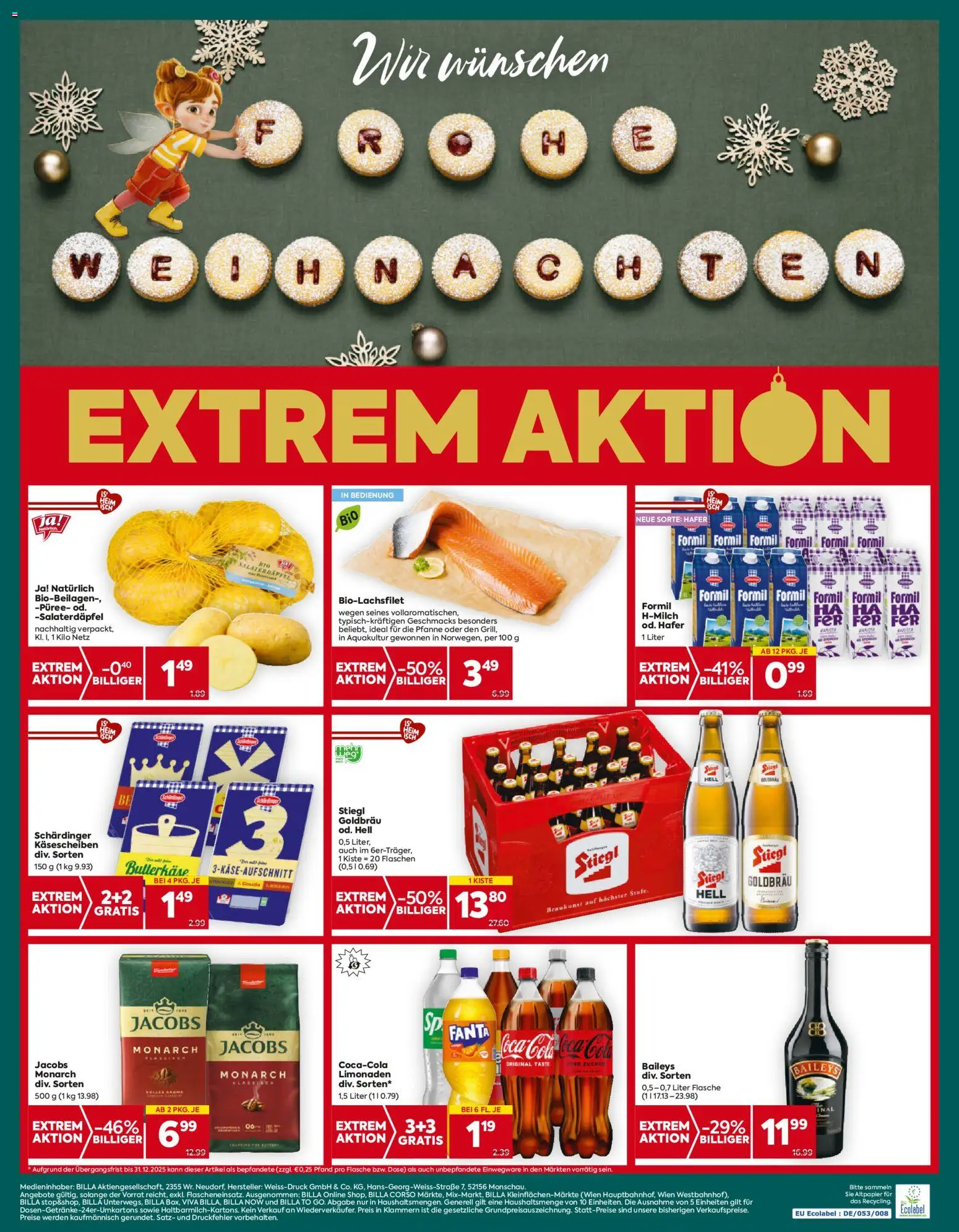 Billa Plus Flugblatt - Seite 1- gültig ab 18.12.2025