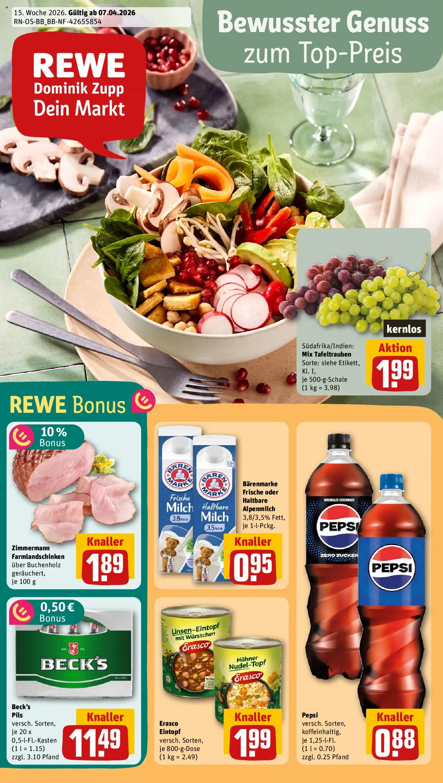 Rewe Prospekt 	 - Seite 1 - gültig ab 07.04.2026