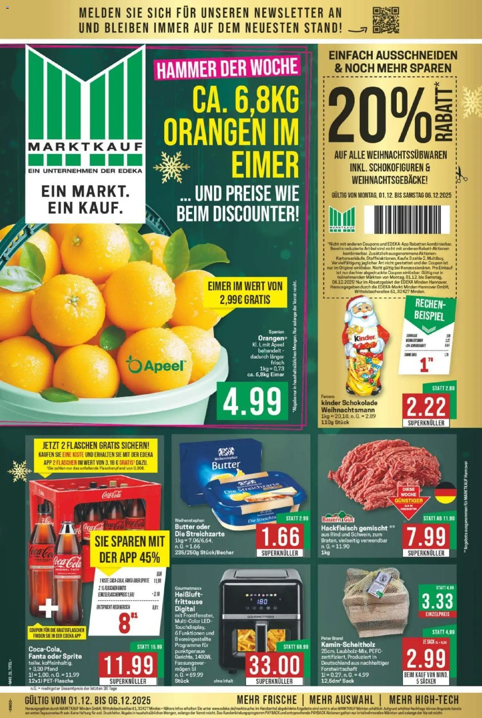 Marktkauf Prospekt 	 - Seite 1 - gültig ab 01.12.2025