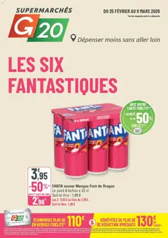 Aperçu G20 Supermarchés catalogue valable à partir du 25/02/2026
