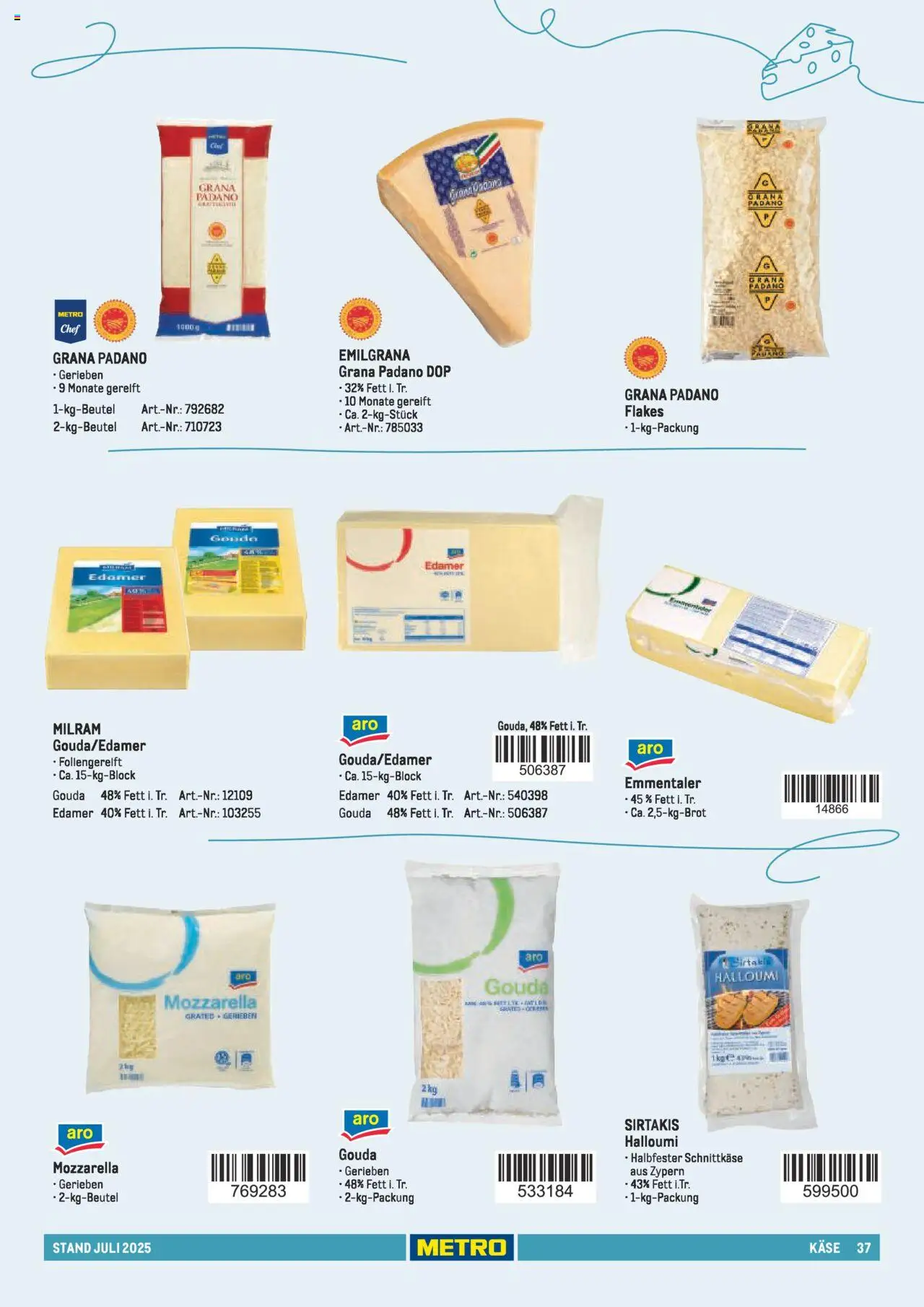 Metro - Sortimentskatalog Lieferservice - Seite 37 - gültig ab 31.07.2025