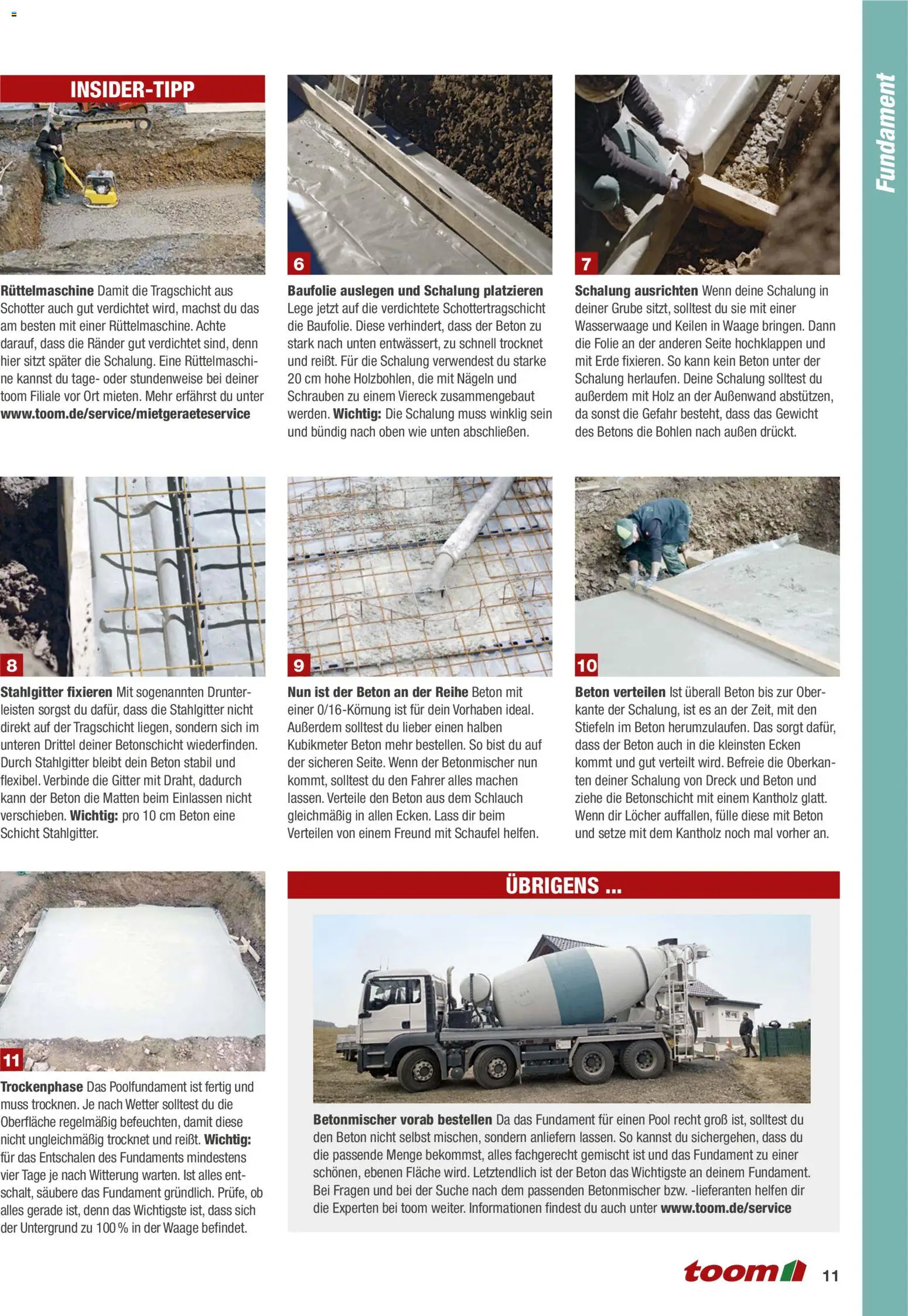 Toom Baumarkt Pool selber bauen - Seite 11 - gültig ab 01.01.2026