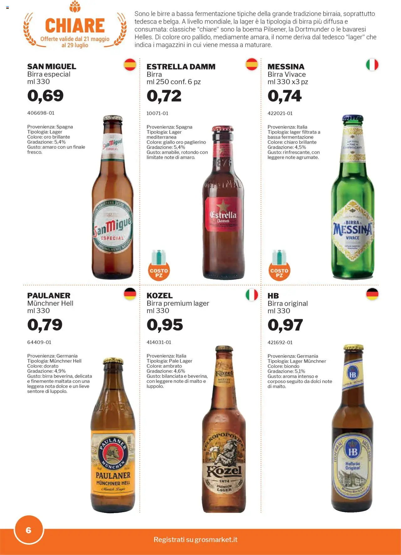 Volantino Birre Sogegross	 - pagina 6 - valido dal 21/05/2025