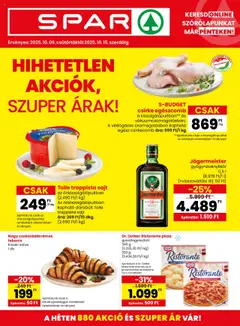 Előnézet Spar Akciós újság érvényes 2025.10.09.-tól