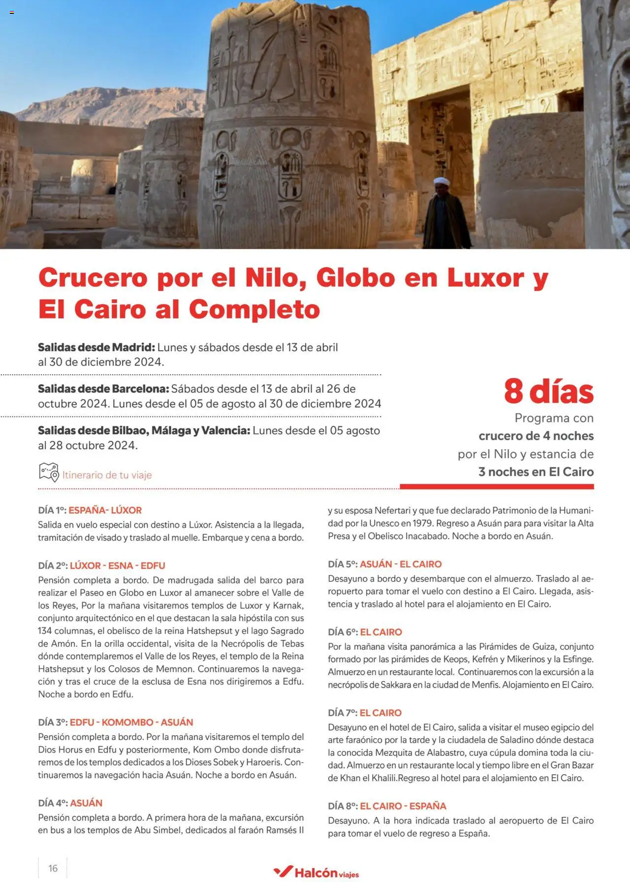 Halcón Viajes Egipto - Página de 16 - Válido desde 15/04/2024
