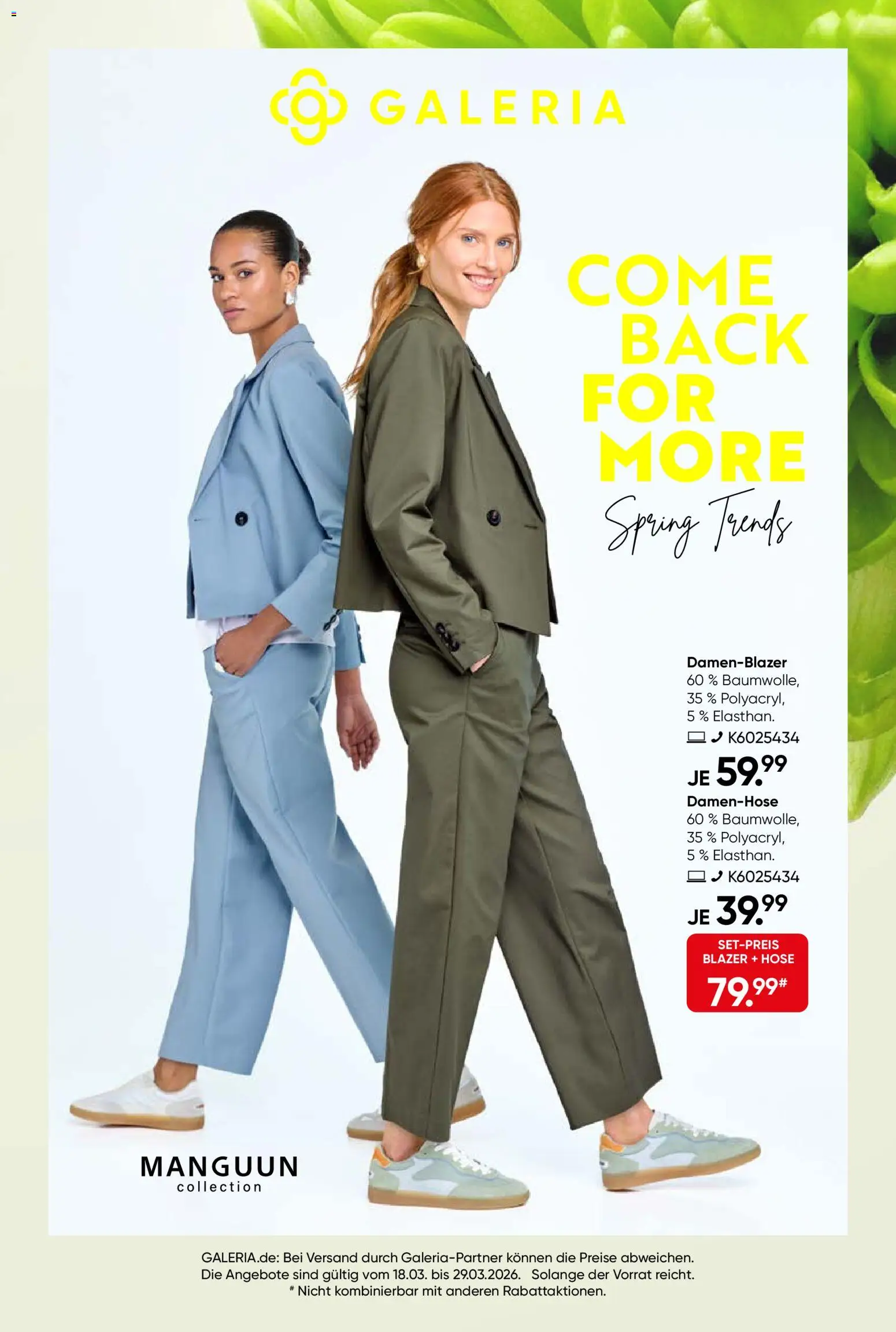 Galeria Karstadt Kaufhof Prospekt 	 - Seite 1 - gültig ab 18.03.2026