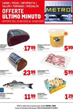 Anteprima Metro Offerte Freschissimi catalogo valida dal 21/08/2025