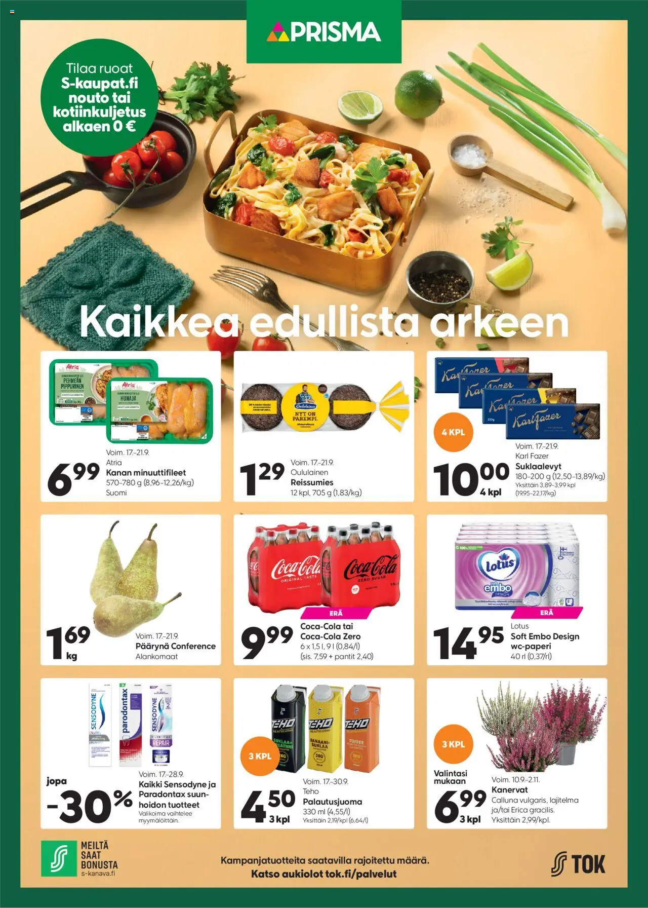 Prisma tarjoukset - Kaikkea edullista arkeen - sivu 1- voimassa alkaen 17/09/2025