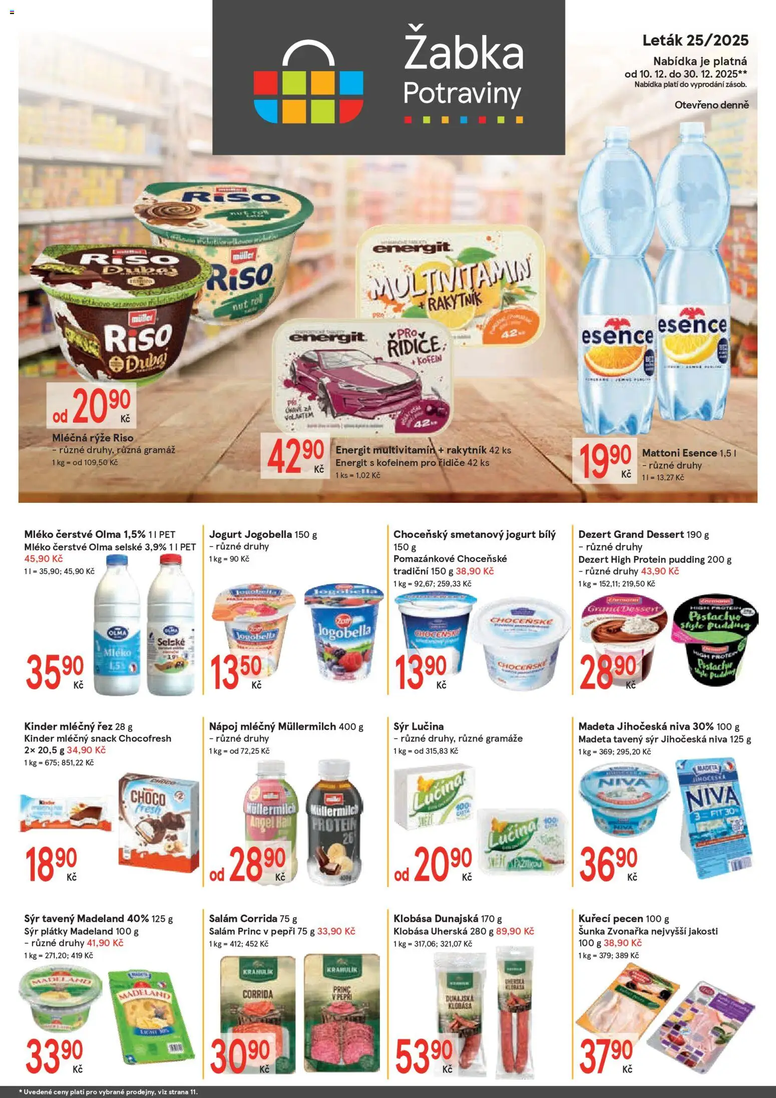 Žabka leták - strana 1- platný od 10.12.2025