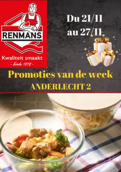 Renmans folder / publicité geldig vanaf 21/11/2025