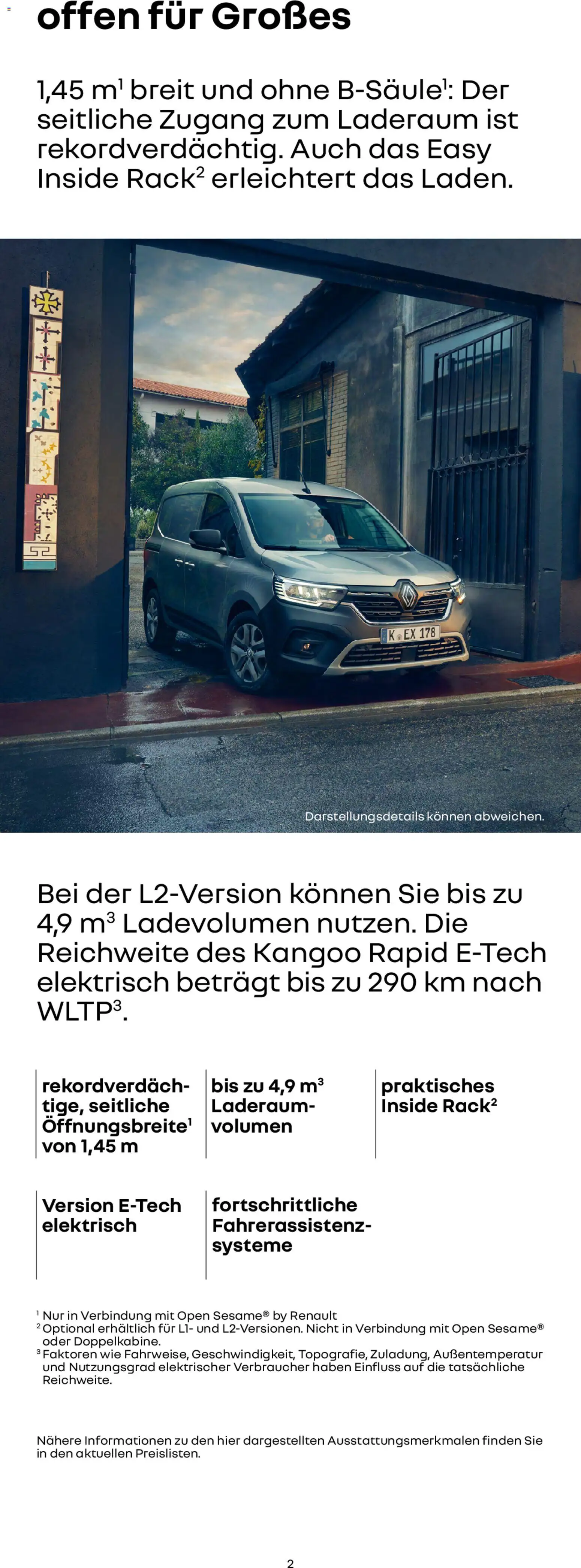 Renault Kangoo Rapid E-Tech - Seite 2 - gültig ab 15.01.2026