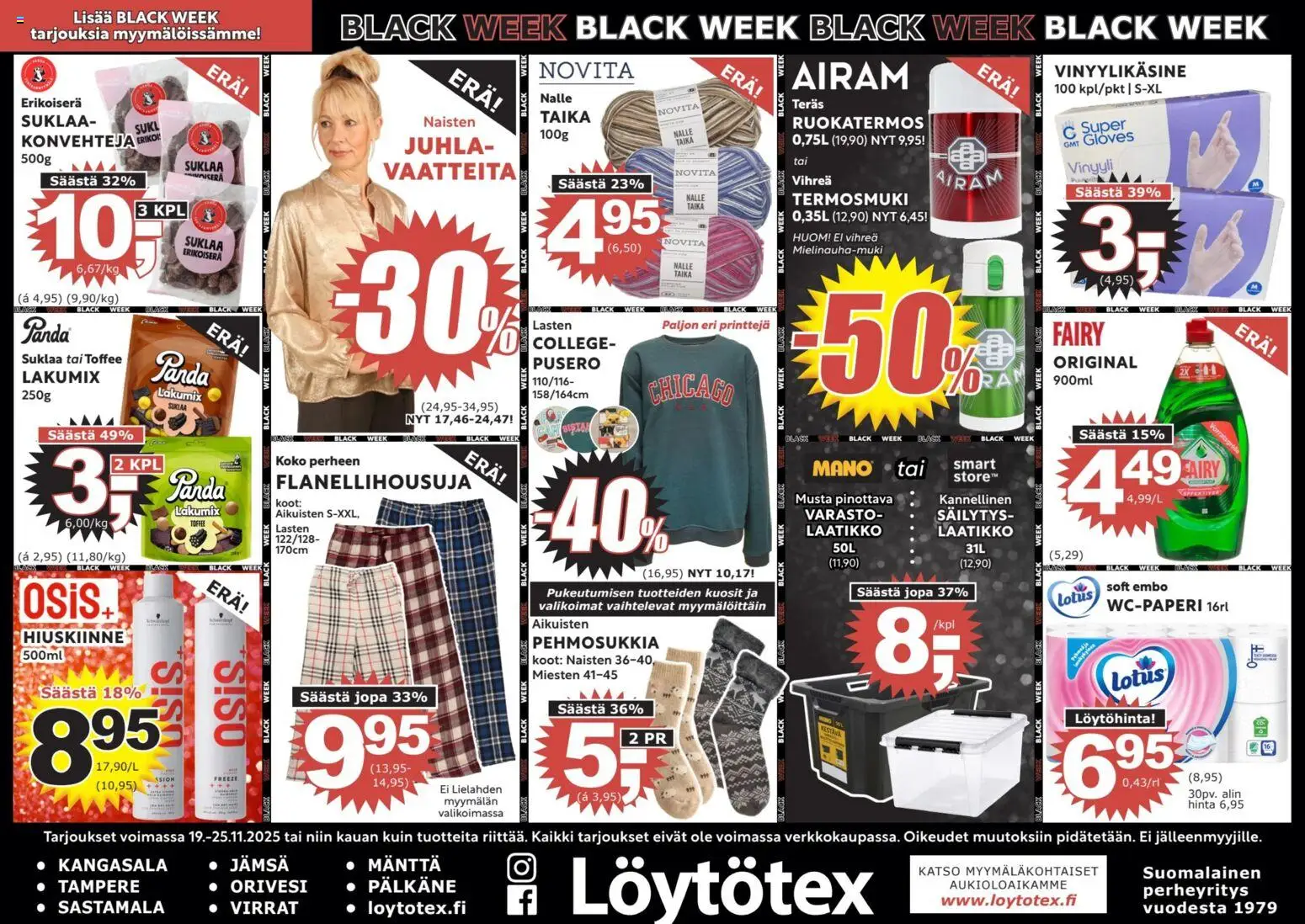 Löytötex - Black Friday - sivu 1- voimassa alkaen 19/11/2025