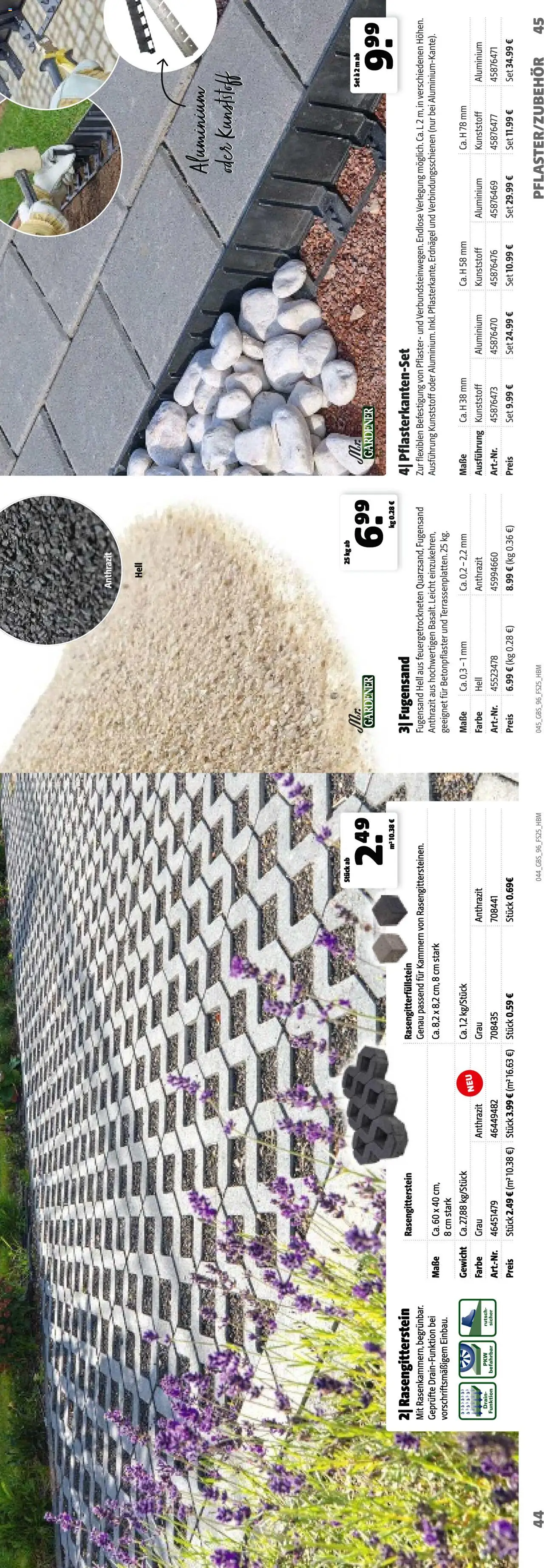 Hagebau Katalog Gartenbaustoffe - Seite 45 - gültig ab 02.03.2025