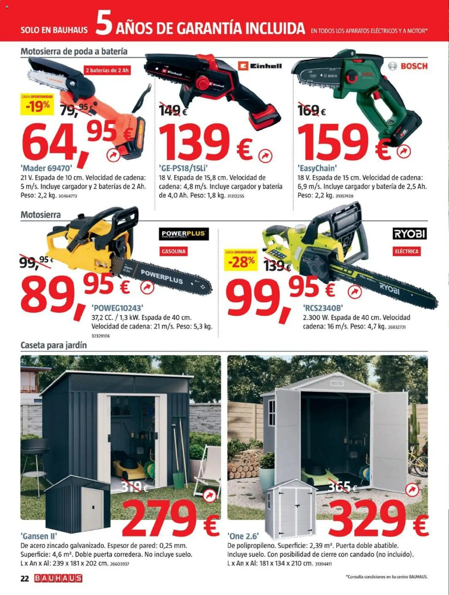 Bauhaus folleto - Página de 22 - Válido desde 17/11/2025